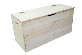 Kasten und Truhen Große Kiste aus Kieferholz