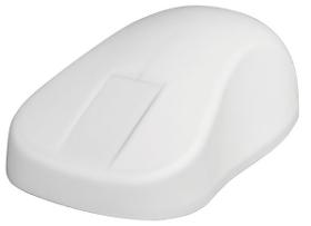 Hygiene PC-Maus AK-PMH2OS-FUS-W weiße silikonummantelte 2-Tasten-Funk-Maus mit Scroll Wheel Sensor