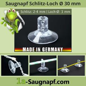 Saugnäpfe 30mm Bohrung | Schlitz | Lichterketten | Kabel | Kabelbinder