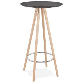 Hoher Tisch Essen-up Holz Design Füsse Holz Natürliche Farbe Chloe (schwarz)