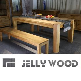 Jellywood® Esstisch MILANO in Eiche Massivholz 200 x 100 cm Tisch
