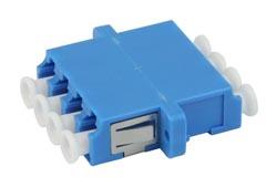 Adapter for Single Mode LC/PC Quad connector, Blue