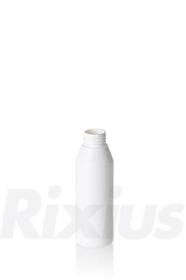 Rundflasche aus PE-HD/LD Gemisch weiß; Gewinde RD32