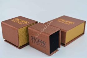 Kupferne magnetische Kunstlederboxen für Schmuck
