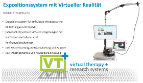 VT+ExpoCart3 | VR-Therapie Expositionssystem mit virtueller Realität | Klinisch einsetzbares VR-Therapie Komplettsystem
