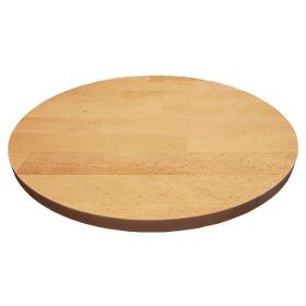 Massivholz-Tischplatten Buche 40 mm, rund