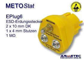METOSTAT ESD-Erdungsstecker EPlug6