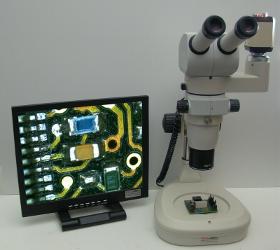 Stereo-Zoom-Mikroskop mit Auflicht- und Durchlicht Di-Li 1011 + Kamera