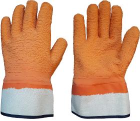 Latex-Greifer Handschuhe mit Stulpe SUPER WORKER® FULLGrip