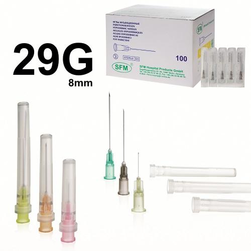 SFM Injektions-Kanülen 29G (0,33 mm x 8 mm) (100)
