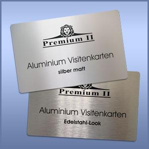 Aluminiumvisitenkarten