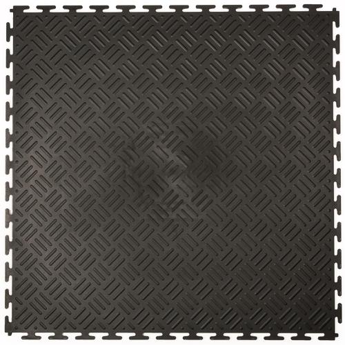 Klickfliese Tränenblech schwarz 50x50cm (B-Ware)