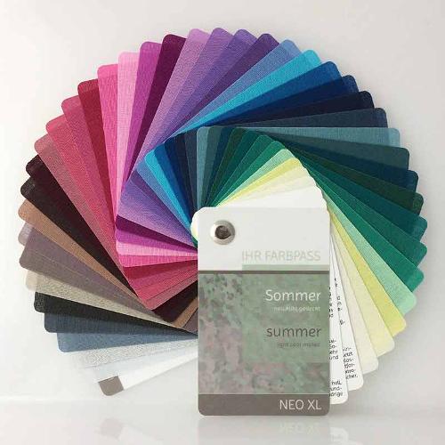 Farbpass aus Stoff Neo XL - Farbtyp Sommer
