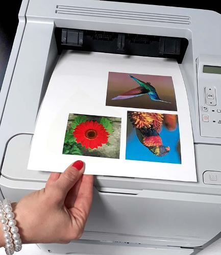 Transfer papers for laser printers