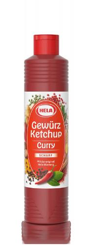 Hela Curry Gewürz Ketchup scharf, 800ml,Gluten & Laktosefrei