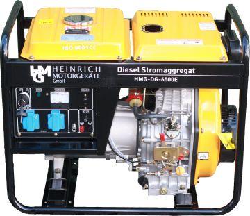 Diesel Stromerzeuger Notstromaggregat Stromaggregat 230V HMG-DG-6500E Generator