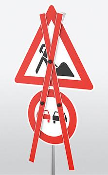 Abdeckkreuz für Verkehrsschilder