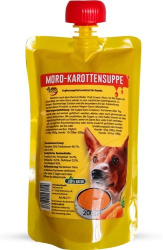 Hundefutter Moro-Karottensuppe