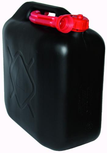 Benzinkanister 20 Liter Kunststoff schwarz