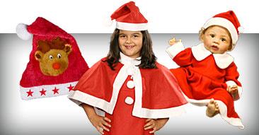 Weihnachtskostüme & Weihnachtsmützen für Kinder