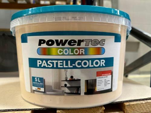 NUR EXPORT Powertec Color Pastell Wandfarbe, Innenfarbe, Dispersionsfarbe