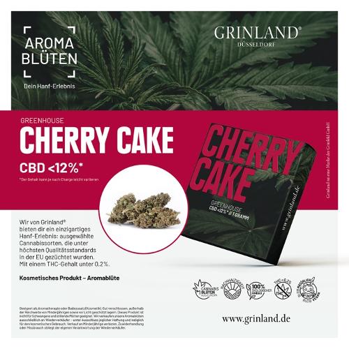 CHERRY CAKE Greenhouse - CBD <12% - Aromablüten