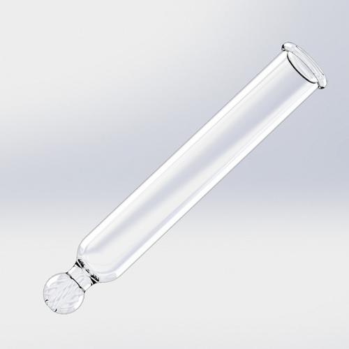 Glaspipette für Tropfer – gerade Spitze, 48 mm Länge