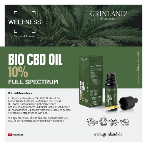 Vollspektrum-Bio-CBD-Öl - 10% CBD