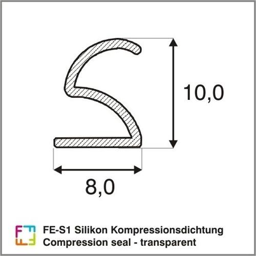 FE-S1 Silikon Kompressionsdichtung / Compression seal