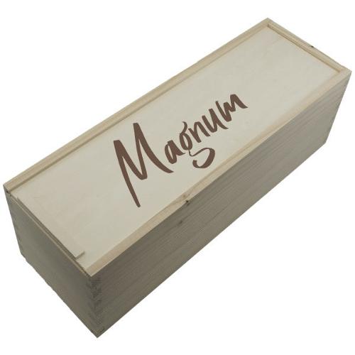 Gravierte Weinkiste mit Schiebedeckel – Magnum