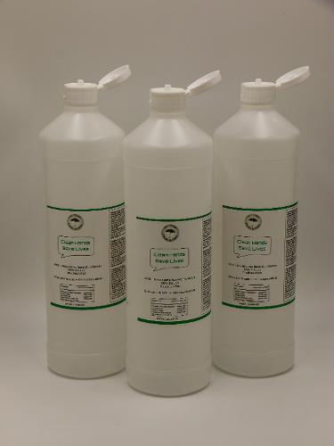 3x 1 Liter Clean Surface Disinfection, mit Dosieraufsatz oder Sprühpistole