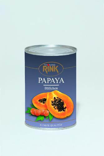 Papaya-Bällchen, 425 ml, leicht gezuckert