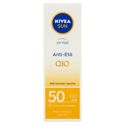 Nivea SUN UV-Gesichtscreme Q10 Anti-Aging SPF50, 50 ml Tube