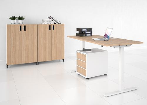 Sitz-Steh-Schreibtisch ONE 140x80 elektrisch höhenverstellbar verschiedene Ausführungen