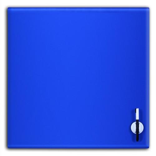Glas Magnettafel 45x45cm Farbe: Blau