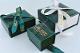Grüne Magnetboxen aus Leder für Schmuck mit Band (ALFA GOLD BOX)