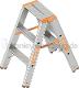 Layher Topic 1043 Aluminium Stufen Stehleiter - 2 x 3 Stufen (HUGO KNÖDLER GMBH)