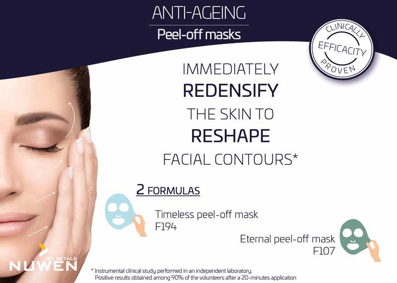 Cosmetic innovation 2018: anti-ageing peel-off mask results