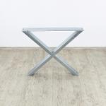 X förmig Tischuntergestell - Verzinkt für Außenmöbel