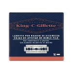 Gillette King C. Ersatzklingen für Herren-Sicherheitsrasierer, 10 Klingen