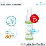 SETASAN premium Handdesinfektion mit 100% echte Aloe Vera – 50ml Sprüh/Kittelflasche