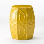 Hocker 38x45 Keramik Gelb - Niedrige Tische