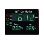 CO2 Messgerät, CO2 Monitor CO-20-Screen Wandbefestigung Alarmfunktion -LED-Display