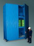Wasserschutzfachcontainer 3 Ebenen - Breite 3,13 m, Tiefe 1,45 m