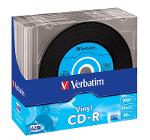 CD-R 700MB Vinyl CD-Rohlinge 10er Slimcase 52x Schreibgeschwindigkeit