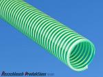 Mittelschwerer PVC Wasser Saug- und Druckschlauch TOPFLEX - K  grün-weiße-Spirale