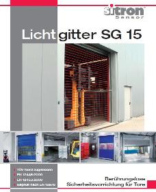 Lichtgitter SG 15 - Türen und Tore berührungslos schützen