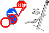 Verkehrszeichen nach StVO Typ1