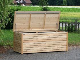 Auflagenbox / Kissenbox aus wetterfestem Holz