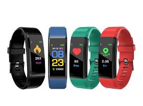 Fitness Tracker mit Herzfrequenz Messung und Blutdruckanzeige mit Color Touch Display